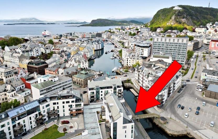 Sentral leilighet i Brosundet