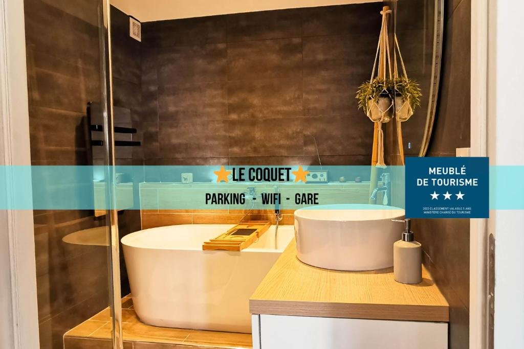 LE COQUET - Gare - Hyper centre - Parking - Wifi
