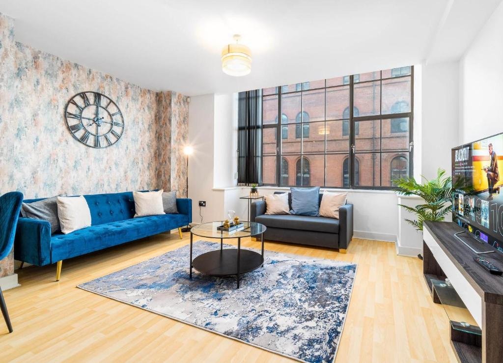 LUXURY SEA BLUE-Birmingham central apartment